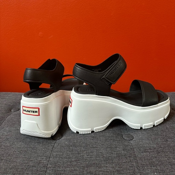 Hunter Women's Abel Casual Platform Wedge Sandals Size 7.0 NEW - Picture 2 of 11